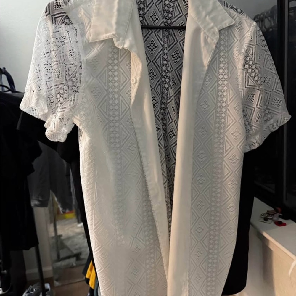 Elegant White Lace Top